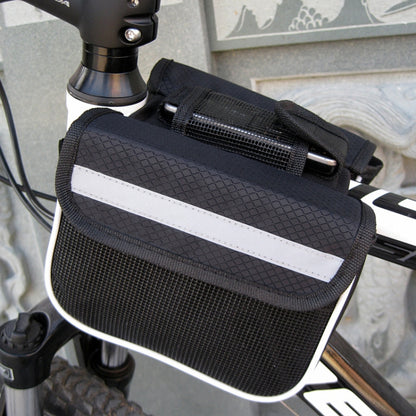 Bicycle Phone Bags Mountain Road Bike Front Head Bag Saddle Bag (Black) by buy2fix