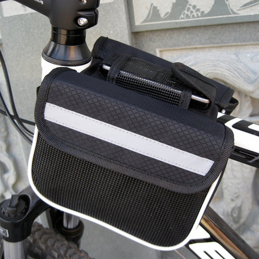 Bicycle Phone Bags Mountain Road Bike Front Head Bag Saddle Bag (Black) by buy2fix