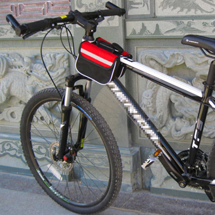 Bicycle Phone Bags Mountain Road Bike Front Head Bag Saddle Bag (Red) by buy2fix