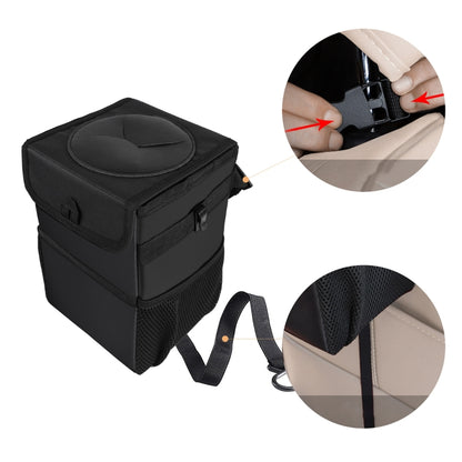 Car Back Seat Hook Garbage Can Car Storage Box by buy2fix