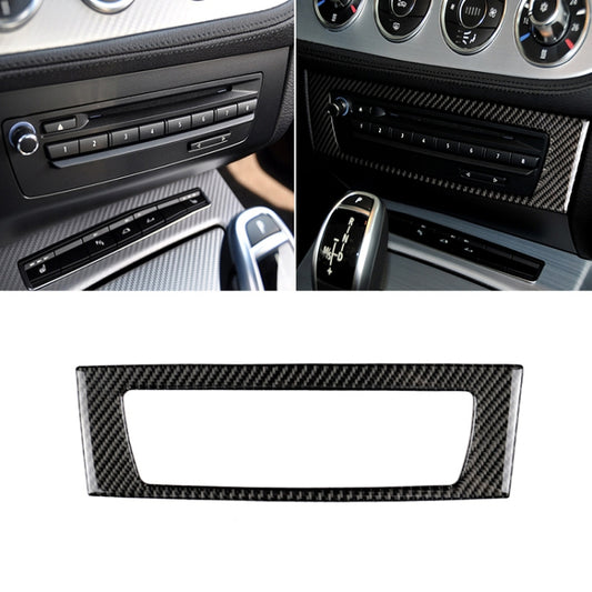 Car Carbon Fiber Central Control CD Panel Solid Color Decorative Sticker for BMW Z4 2009-2015 by buy2fix