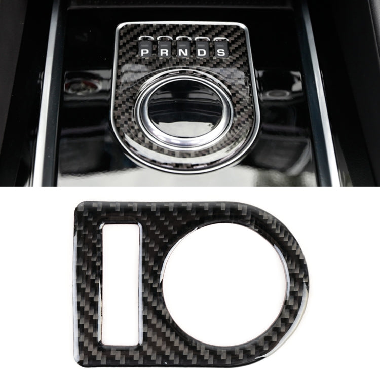 Carbon Fiber Car Gear Display Decorative Sticker for Jaguar F-PACE 2016-2020 by buy2fix