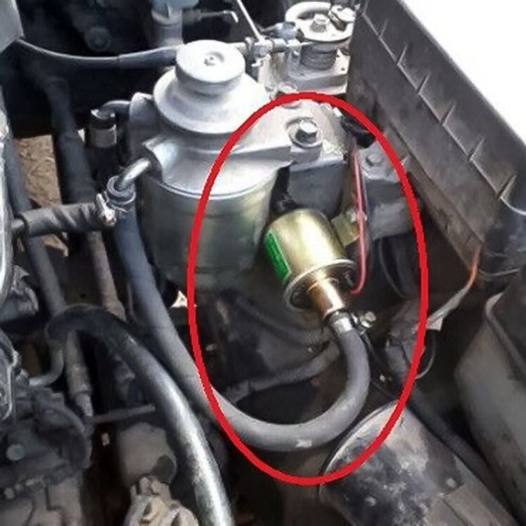 HEP-02A Universal Car 24V Fuel Pump Inline Low Pressure Electric Fuel Pump (Gold) - Engine Fittings by buy2fix | Online Shopping UK | buy2fix