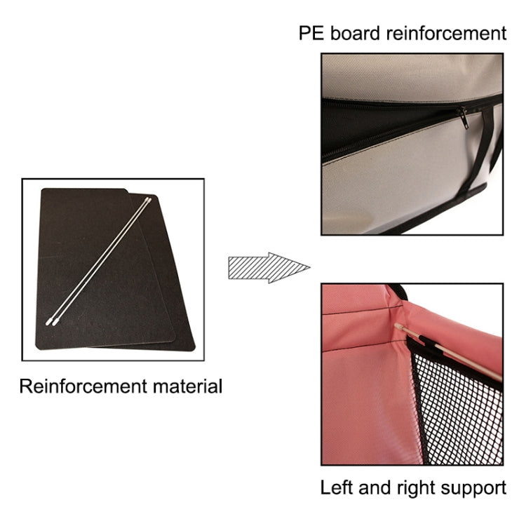 Nonslip Folding Oxford Cloth Car Vice Driving Seat Cover Pet Cat Dog Cushion Mat, Size: 40 x 30 x 25cm (Black Bone) by buy2fix