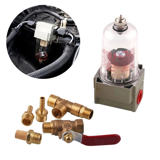 Engine Oil Catch Can Oil Filter Tank Breather Tank Single Cup with Drain Valve for Honda Civic - Engine Fittings by buy2fix | Online Shopping UK | buy2fix