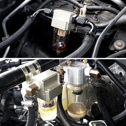 Engine Oil Catch Can Oil Filter Tank Breather Tank Single Cup with Drain Valve for Honda Civic - Engine Fittings by buy2fix | Online Shopping UK | buy2fix