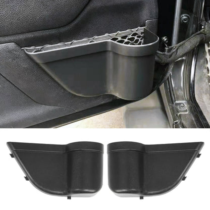 2 PCS Car Door Cup Holder Auto Storage Box Multi-use Tools Organizer Boxes for Jeep Wrangler JK 2011-2017 by buy2fix
