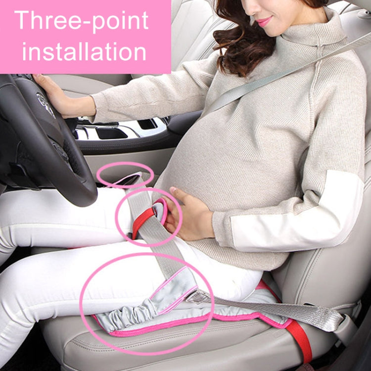 Car Safety Seat Protective Pad with Clip Back Abdominal Belt for Pregnant Woman (Sky Blue) by buy2fix