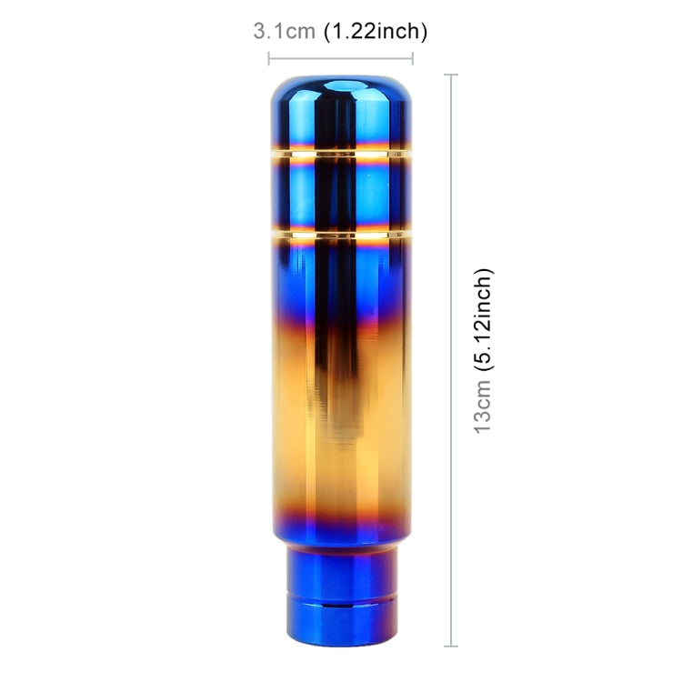 Universal Flame Colorful Long Strip Shape Car Gear Shift Knob Modified Shifter Lever Knob, Length: 13cm by buy2fix