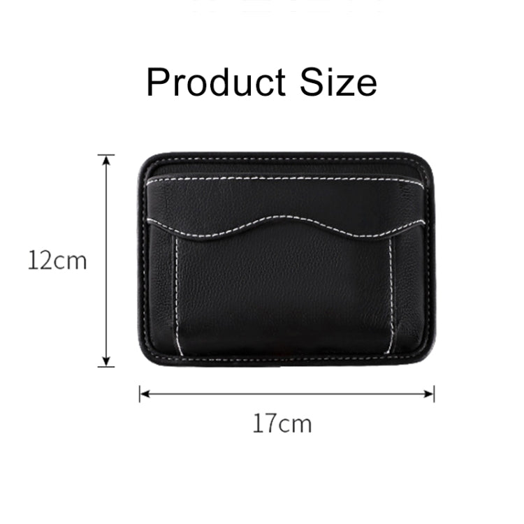 Paste Car Storage Bag Car Seat Quilting Storage Bag Instrument Panel Hanging Bag (Black) by buy2fix