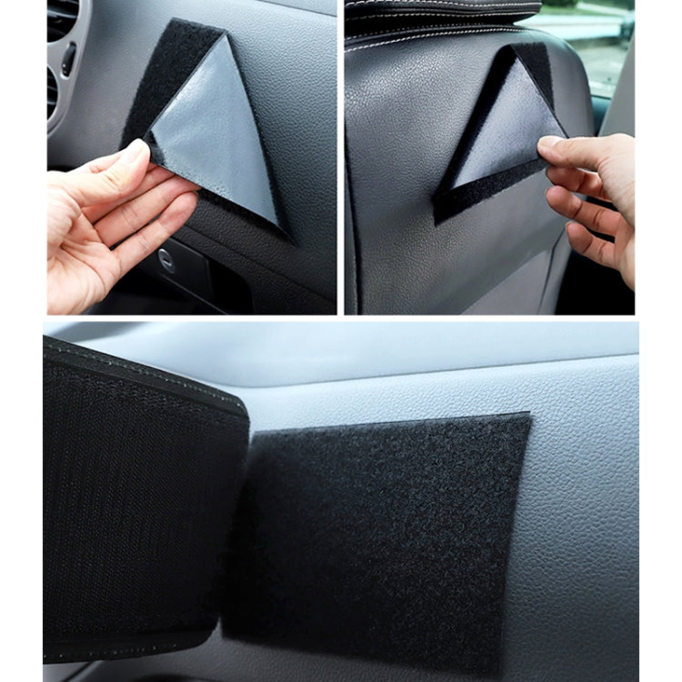 Paste Car Storage Bag Car Seat Quilting Storage Bag Instrument Panel Hanging Bag (Black) by buy2fix