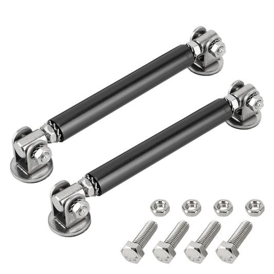 2 PCS Car Modification Adhesive Surrounded Rod Lever Front and Rear Bars Fixed Front Lip Back Shovel, Length: 10cm(Black) - Trunk & Bumper Accessories by buy2fix | Online Shopping UK | buy2fix