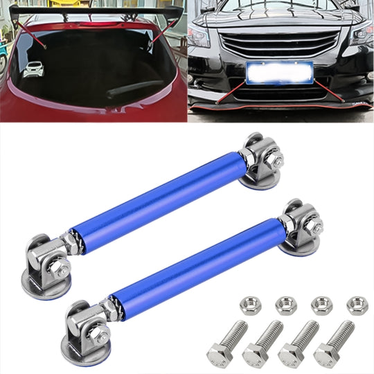 2 STÜCKE Automodifikationskleber Umgebene Stangenhebel Vordere und hintere Stangen Feste Vorderlippe Hintere Schaufel, Länge: 10 cm (Blau)