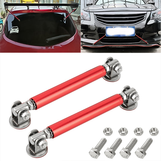 2 STÜCKE Auto-Modifikations-Klebstoff umgebene Stangenhebel Vorder- und Hinterstangen, feste Vorderlippe, hintere Schaufel, Länge: 10 cm (rot)