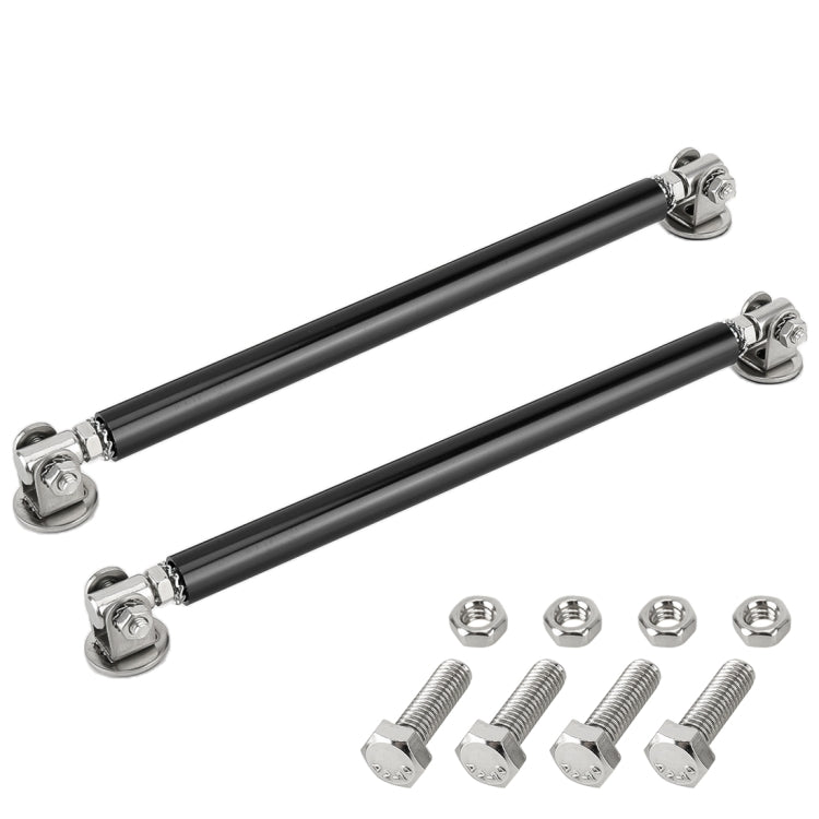2 PCS Car Modification Adhesive Surrounded Rod Lever Front and Rear Bars Fixed Front Lip Back Shovel, Length: 15cm(Black) - Trunk & Bumper Accessories by buy2fix | Online Shopping UK | buy2fix