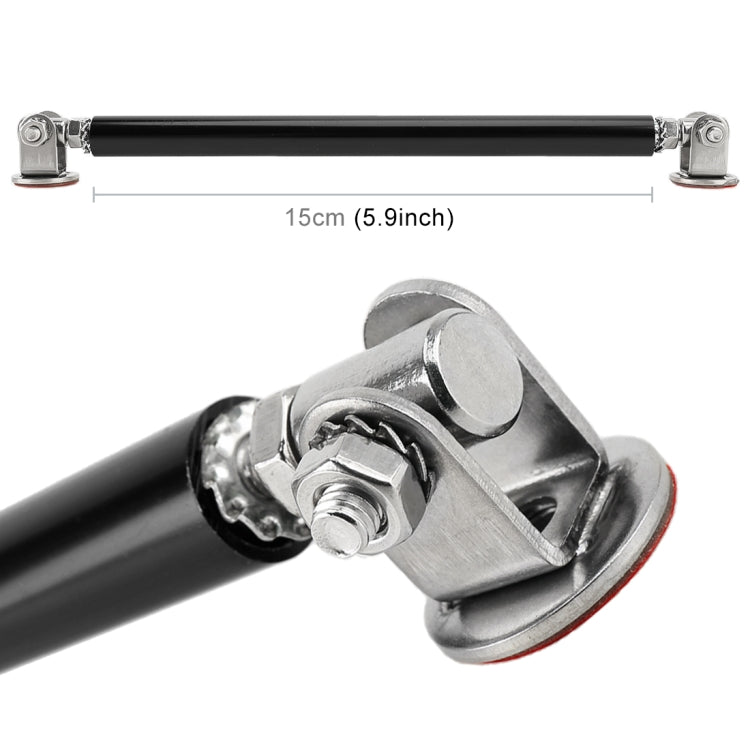 2 PCS Car Modification Adhesive Surrounded Rod Lever Front and Rear Bars Fixed Front Lip Back Shovel, Length: 15cm(Black) - Trunk & Bumper Accessories by buy2fix | Online Shopping UK | buy2fix