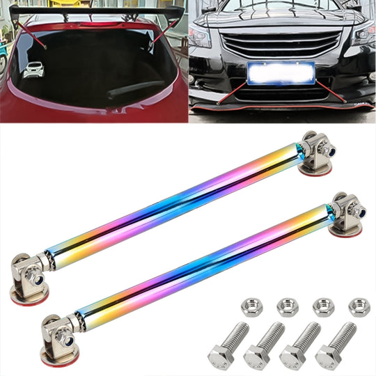 2 pièces de levier de tige entouré d'adhésif de modification de voiture barres avant et arrière pelle arrière à lèvre avant fixe, longueur: 15 cm (couleur)