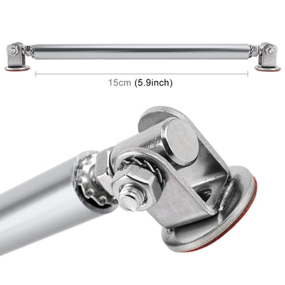 2 PCS Car Modification Adhesive Surrounded Rod Lever Front and Rear Bars Fixed Front Lip Back Shovel, Length: 15cm(Silver) - Trunk & Bumper Accessories by buy2fix | Online Shopping UK | buy2fix
