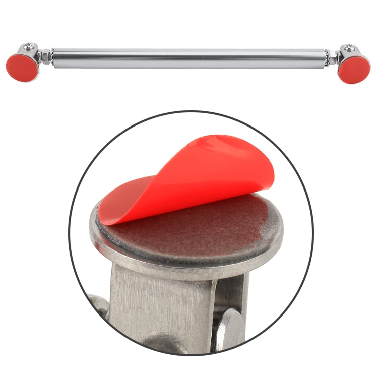 2 PCS Car Modification Adhesive Surrounded Rod Lever Front and Rear Bars Fixed Front Lip Back Shovel, Length: 15cm(Silver) - Trunk & Bumper Accessories by buy2fix | Online Shopping UK | buy2fix