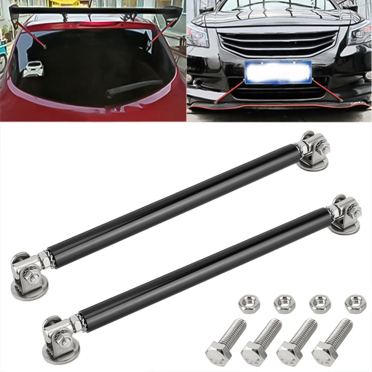 2 PCS Car Modification Adhesive Surrounded Rod Lever Front and Rear Bars Fixed Front Lip Back Shovel, Length: 20cm(Black) - Trunk & Bumper Accessories by buy2fix | Online Shopping UK | buy2fix