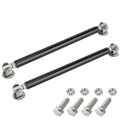 2 PCS Car Modification Adhesive Surrounded Rod Lever Front and Rear Bars Fixed Front Lip Back Shovel, Length: 20cm(Black) - Trunk & Bumper Accessories by buy2fix | Online Shopping UK | buy2fix