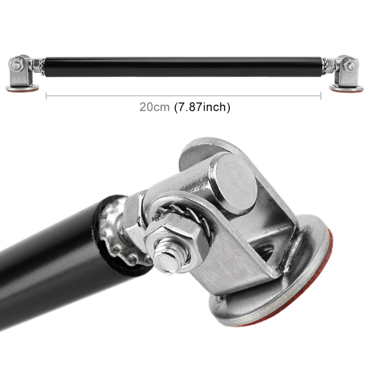 2 PCS Car Modification Adhesive Surrounded Rod Lever Front and Rear Bars Fixed Front Lip Back Shovel, Length: 20cm(Black) - Trunk & Bumper Accessories by buy2fix | Online Shopping UK | buy2fix