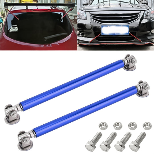 2 pièces de levier de tige entouré d'adhésif de modification de voiture barres avant et arrière pelle arrière à lèvre avant fixe, longueur: 20 cm (bleu)