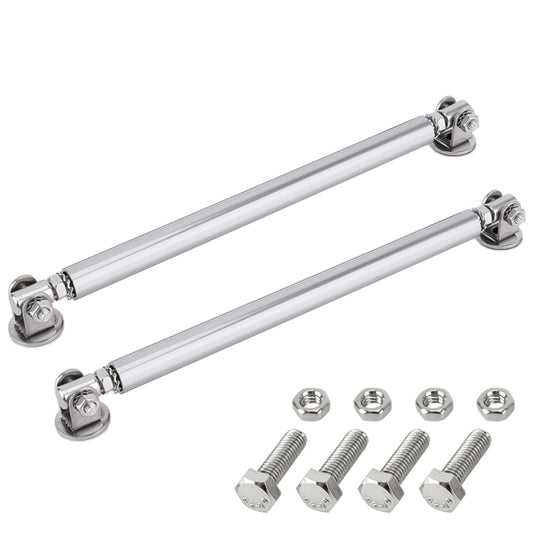 2 PCS Car Modification Adhesive Surrounded Rod Lever Front and Rear Bars Fixed Front Lip Back Shovel, Length: 20cm(Silver) - Trunk & Bumper Accessories by buy2fix | Online Shopping UK | buy2fix