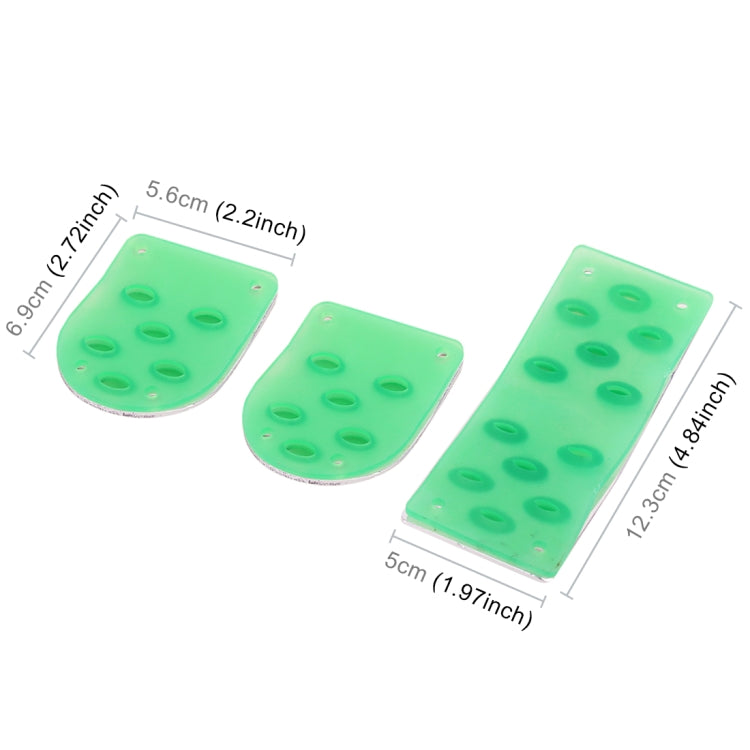 3 in 1 Small Luminous Non-Slip Automatic Gear Car Pedals Foot Brake Pad Cover Set - Foot Pedal by buy2fix | Online Shopping UK | buy2fix