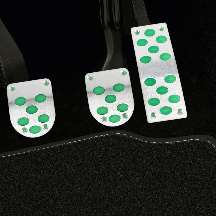 3 in 1 Small Luminous Non-Slip Automatic Gear Car Pedals Foot Brake Pad Cover Set - Foot Pedal by buy2fix | Online Shopping UK | buy2fix