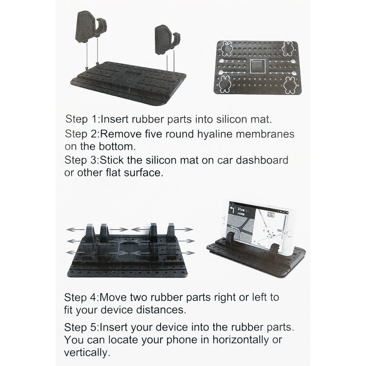 Car Pure Silicon Dashboard Mount Holder Cell Phone Holder by buy2fix