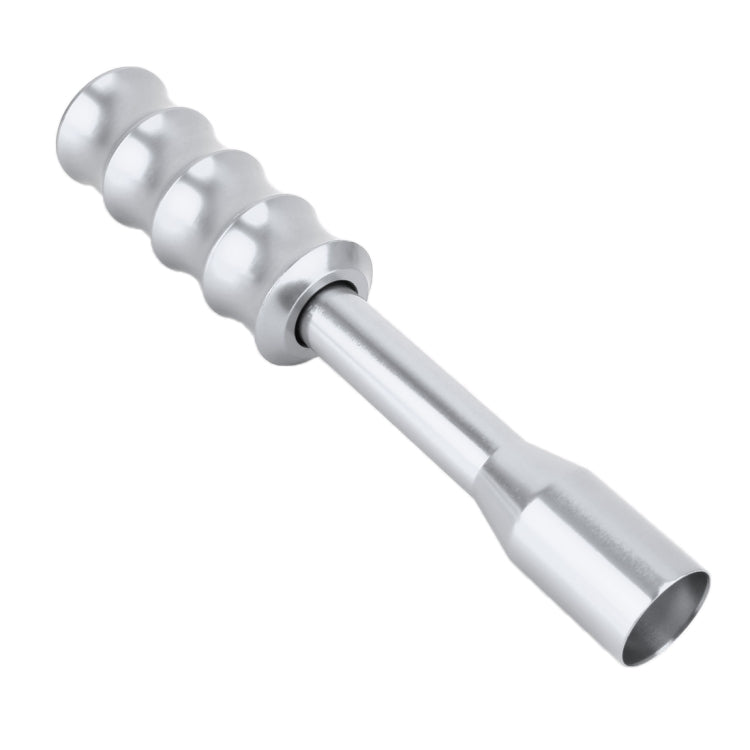 Universal Car Twisted Pattern Gear Head Gear Shift Knob (Silver) by buy2fix