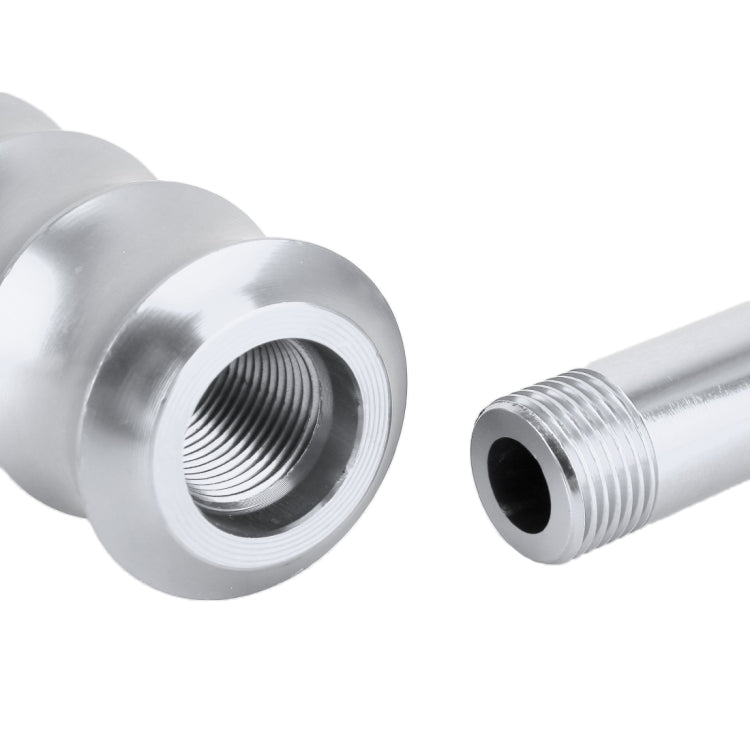 Universal Car Twisted Pattern Gear Head Gear Shift Knob (Silver) by buy2fix