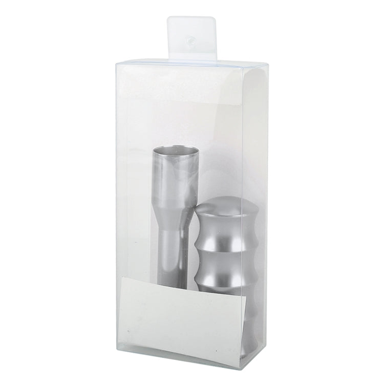 Universal Car Twisted Pattern Gear Head Gear Shift Knob (Silver) by buy2fix