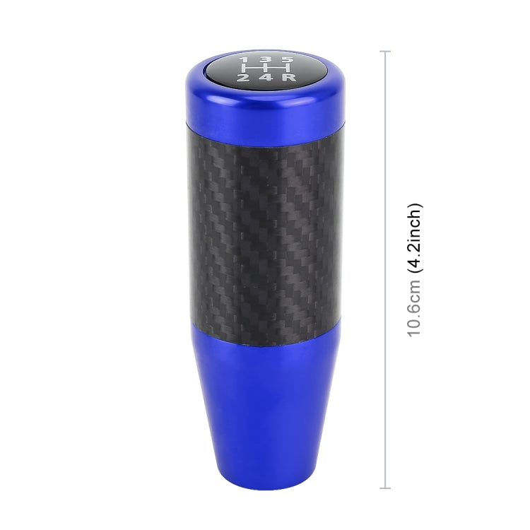 Universal Car Carbon Fiber Pattern Gear Head Gear Shift Knob (Blue) by buy2fix