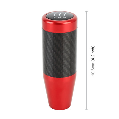 Universal Car Carbon Fiber Pattern Gear Head Gear Shift Knob (Red) by buy2fix