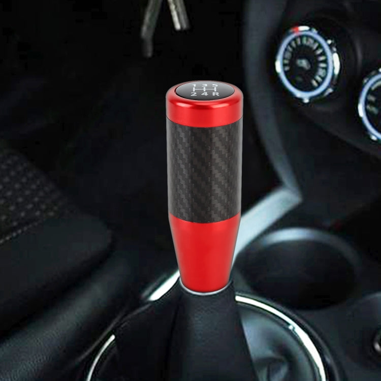 Universal Car Carbon Fiber Pattern Gear Head Gear Shift Knob (Red) by buy2fix