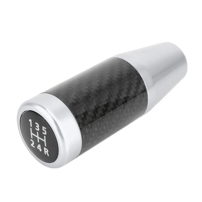 Universal Car Carbon Fiber Pattern Gear Head Gear Shift Knob (Silver) by buy2fix