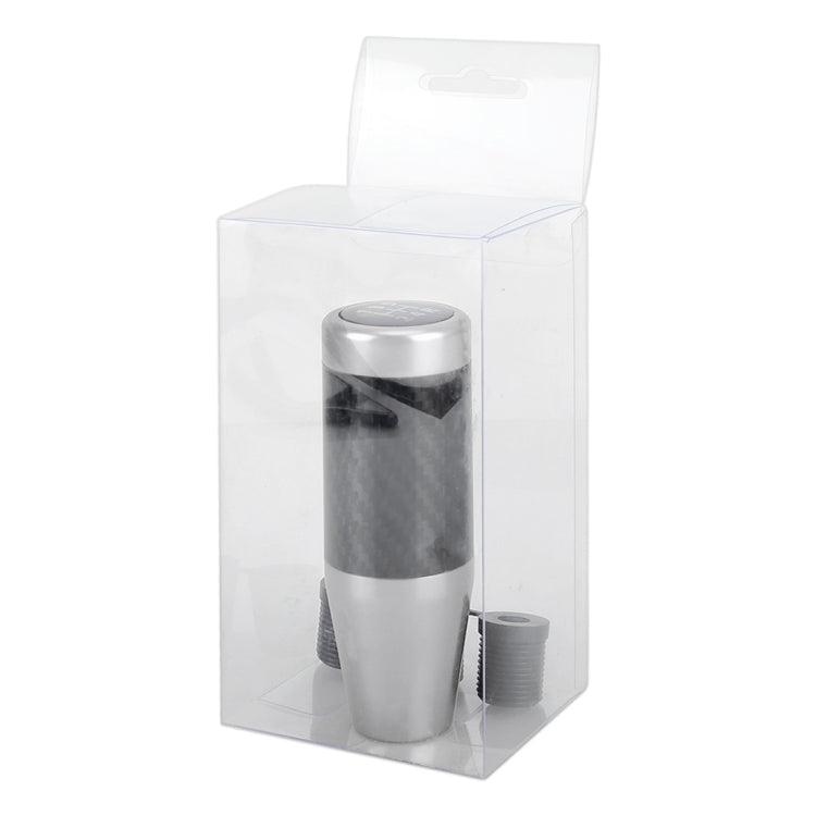 Universal Car Carbon Fiber Pattern Gear Head Gear Shift Knob (Silver) by buy2fix
