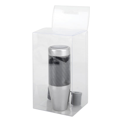 Universal Car Carbon Fiber Pattern Gear Head Gear Shift Knob (Silver) by buy2fix