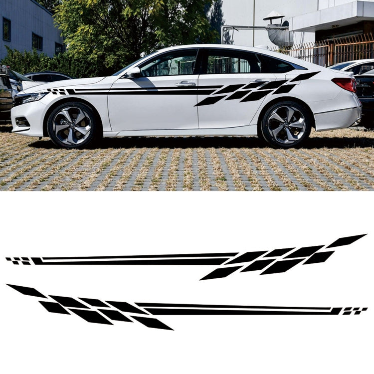 Car Styling Plaid Series PVC Sticker Auto Decorative Sticker (Black) by buy2fix