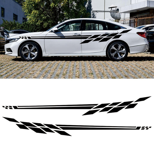 Car Styling Plaid Series PVC Sticker Auto Decorative Sticker (Black) by buy2fix