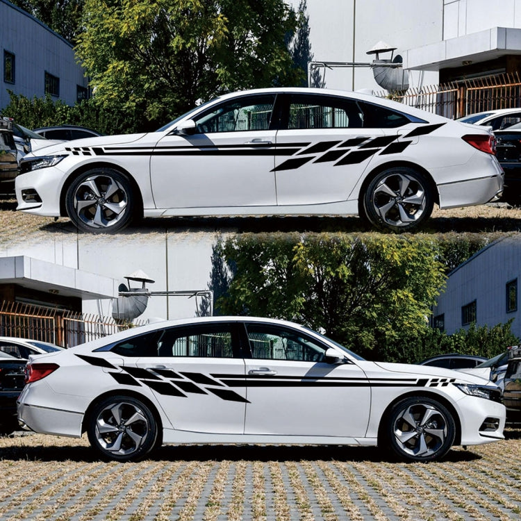 Car Styling Plaid Series PVC Sticker Auto Decorative Sticker (Black) by buy2fix