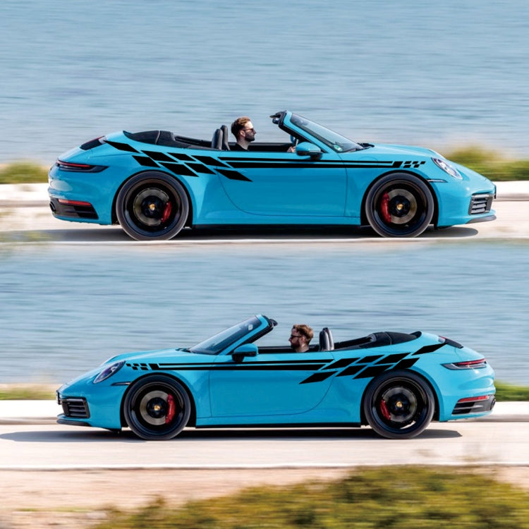 Car Styling Plaid Series PVC Sticker Auto Decorative Sticker (Black) by buy2fix