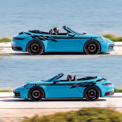 Car Styling Plaid Series PVC Sticker Auto Decorative Sticker (Black) by buy2fix