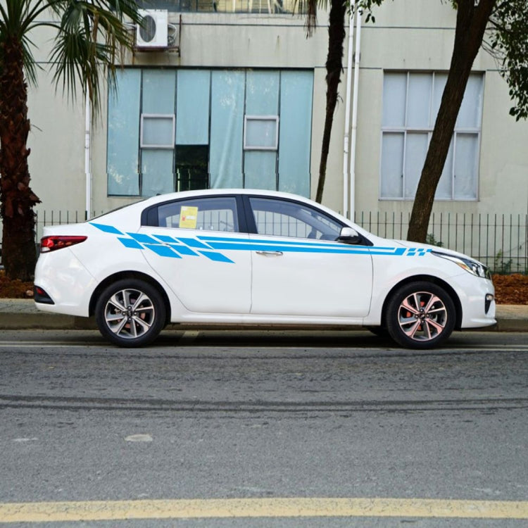 Car Styling Plaid Series PVC Sticker Auto Decorative Sticker (Blue) by buy2fix