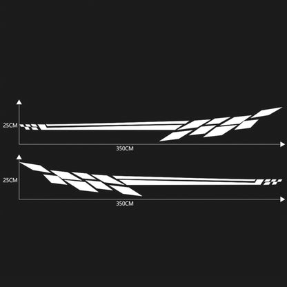 Car Styling Plaid Series PVC Sticker Auto Decorative Sticker (White) by buy2fix