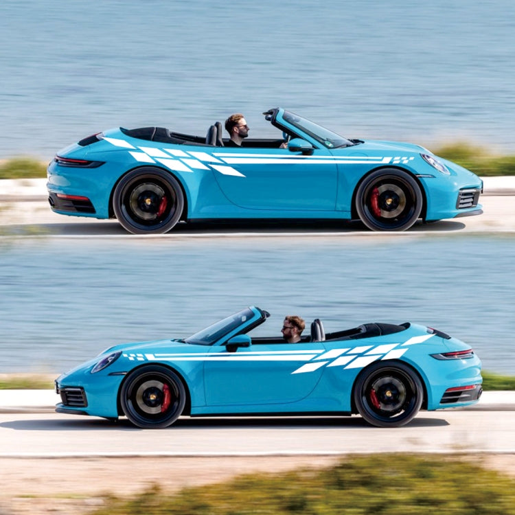 Car Styling Plaid Series PVC Sticker Auto Decorative Sticker (White) by buy2fix