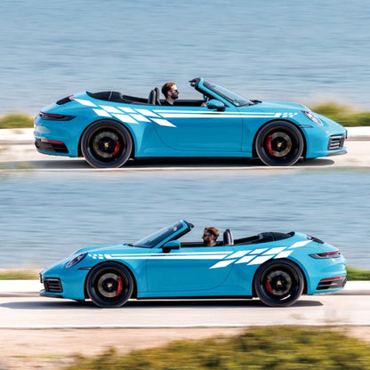 Car Styling Plaid Series PVC Sticker Auto Decorative Sticker (White) by buy2fix