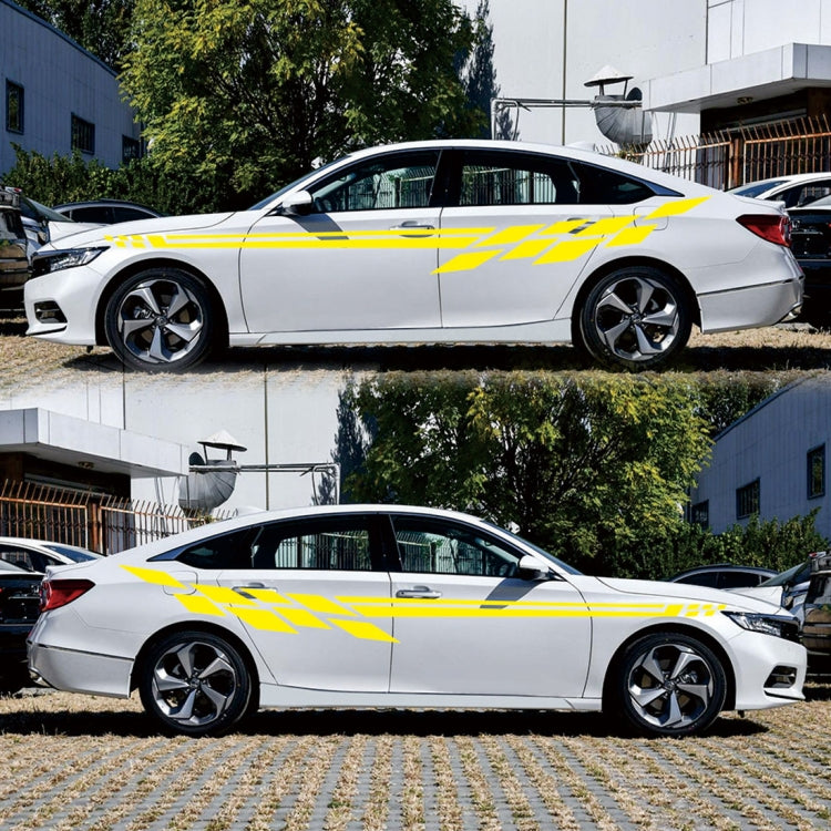 Car Styling Plaid Series PVC Sticker Auto Decorative Sticker (Yellow) by buy2fix